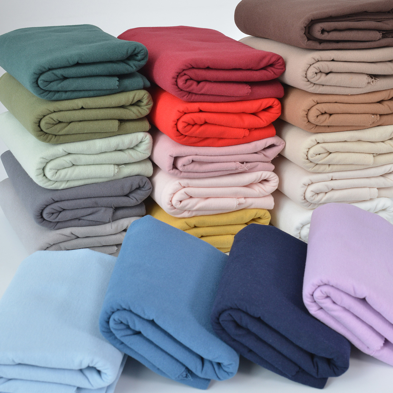 Flannel Shirt Lined - Tissu Glutnel Monochromatique pour Bébé, Imprimé
