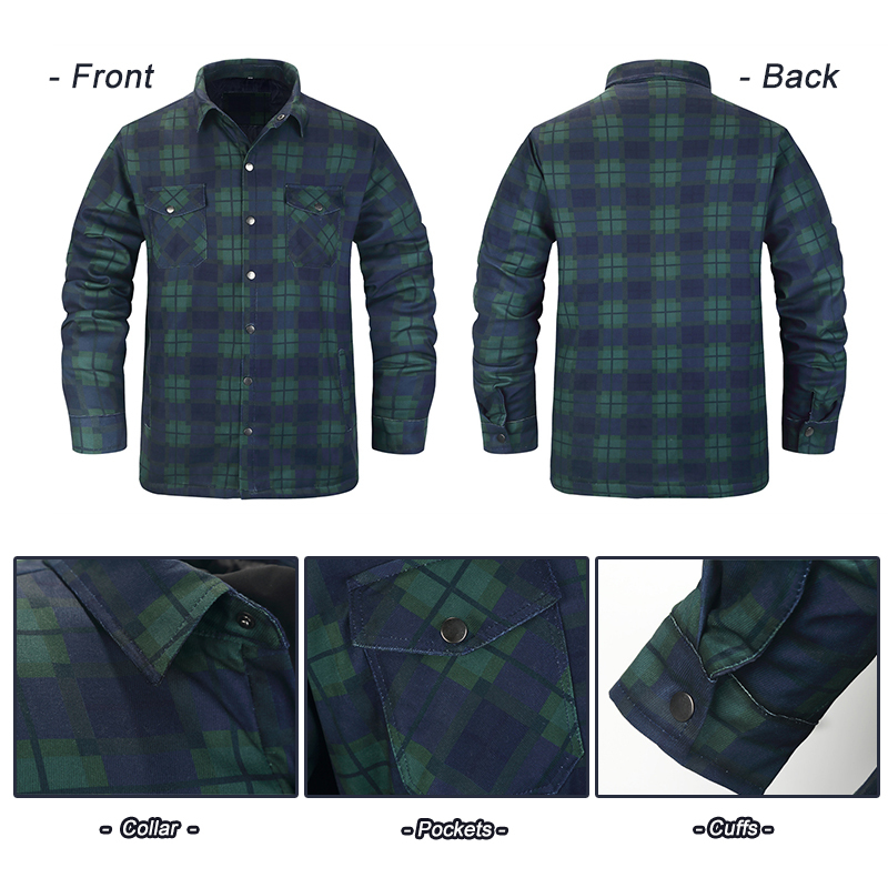 Chemises à carreaux d'hiver po - Flannel Shirt Lined avis et prix