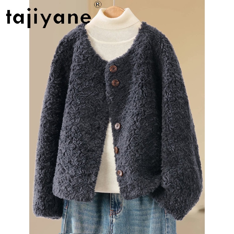 TAJIYANE Manteau en vraie four - Wool Coat Peacoat avis et prix