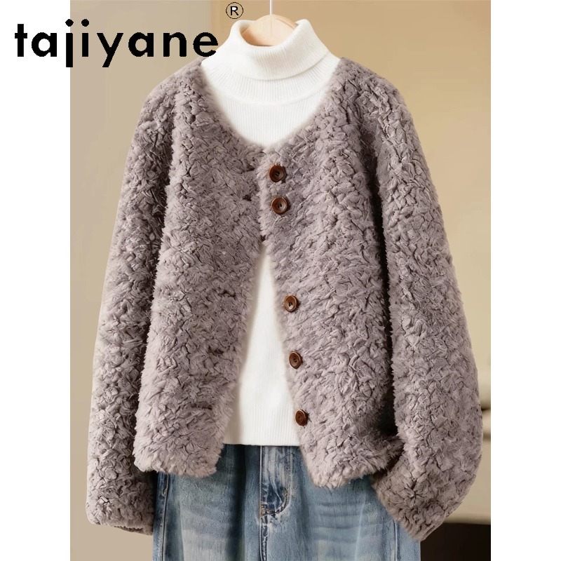 TAJIYANE Manteau en vraie four - Wool Coat Peacoat avis et prix