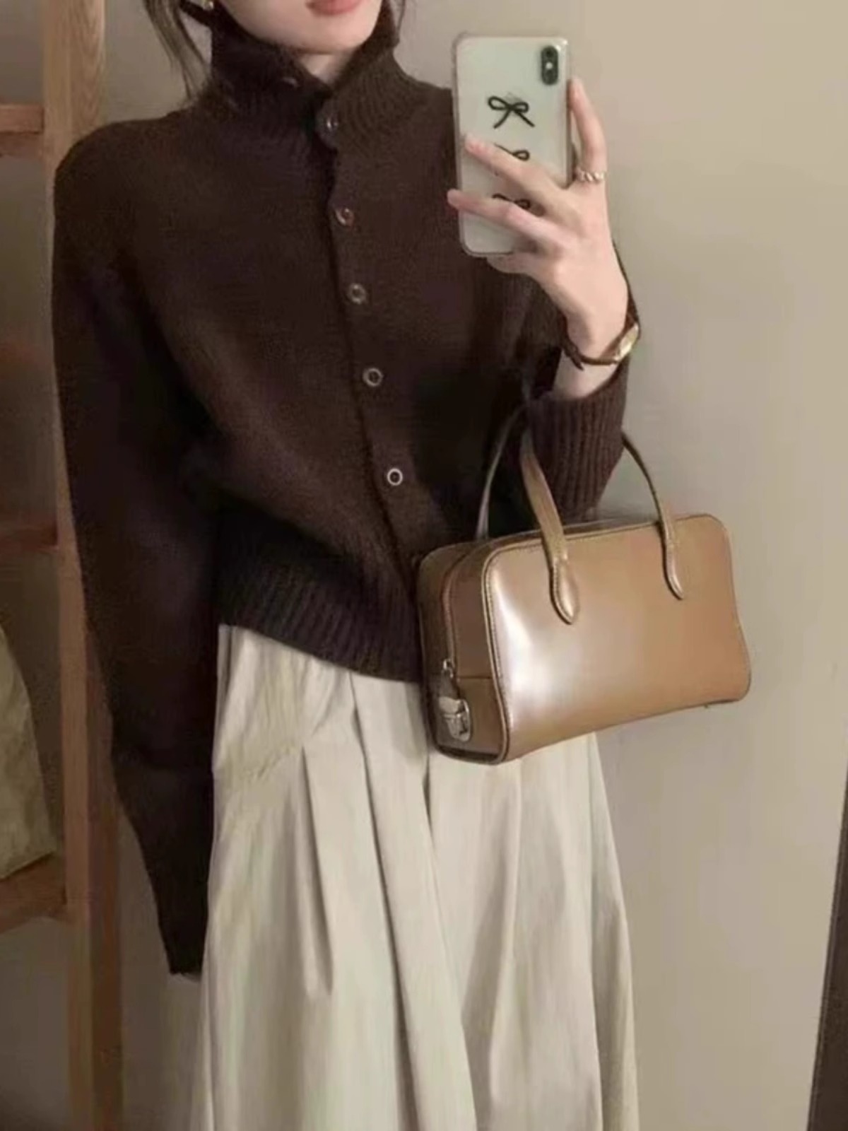 Cardigan Court à Col Roulé en  - Wool Coat Peacoat avis et prix