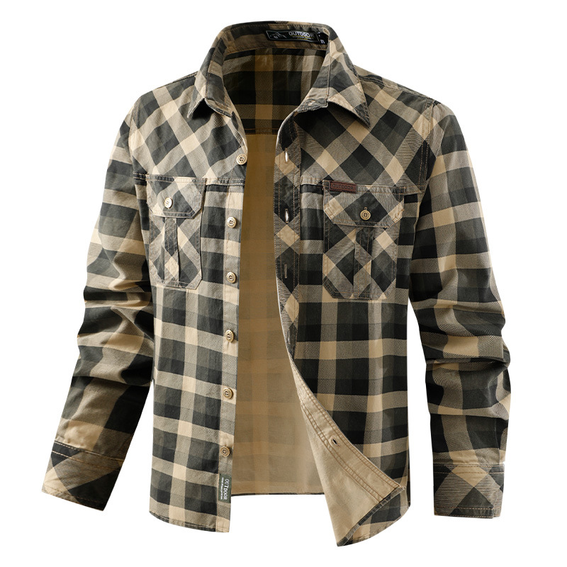 Chemises décontractées à carre - Flannel Shirt Lined avis et prix