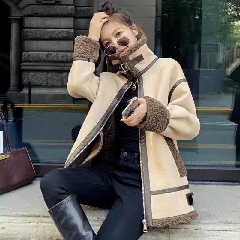 Manteau en fourrure d'agneau p - Wool Coat Peacoat avis et prix