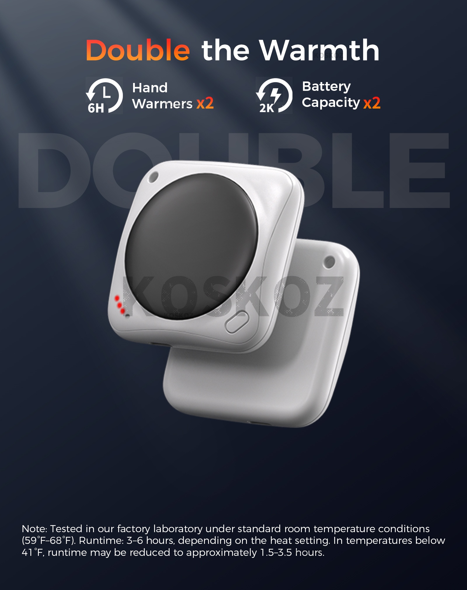 Lot de 2 chauffe-mains recharg - Hand Warmer Electric avis et prix